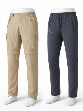 Cargo Pants Khaki & Charcoal Pudolla Pant Bundle Medium